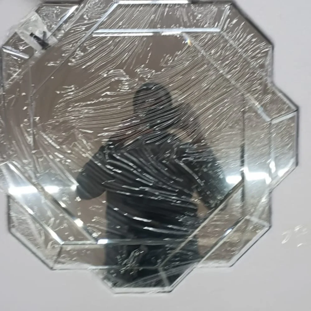 Modern Silver Octagonal Wall Mirror